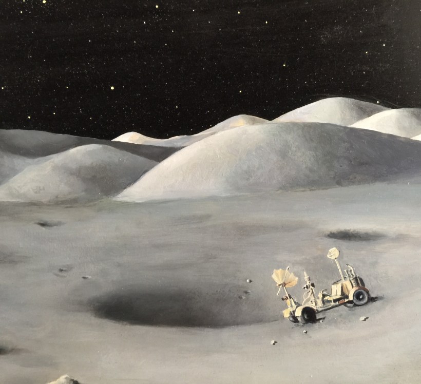 Abandoned Vehicle, detail. Oil on copper, 1999