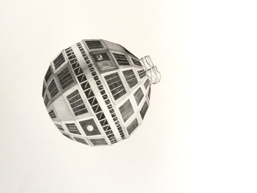 Telstar, detail, graphite on paper